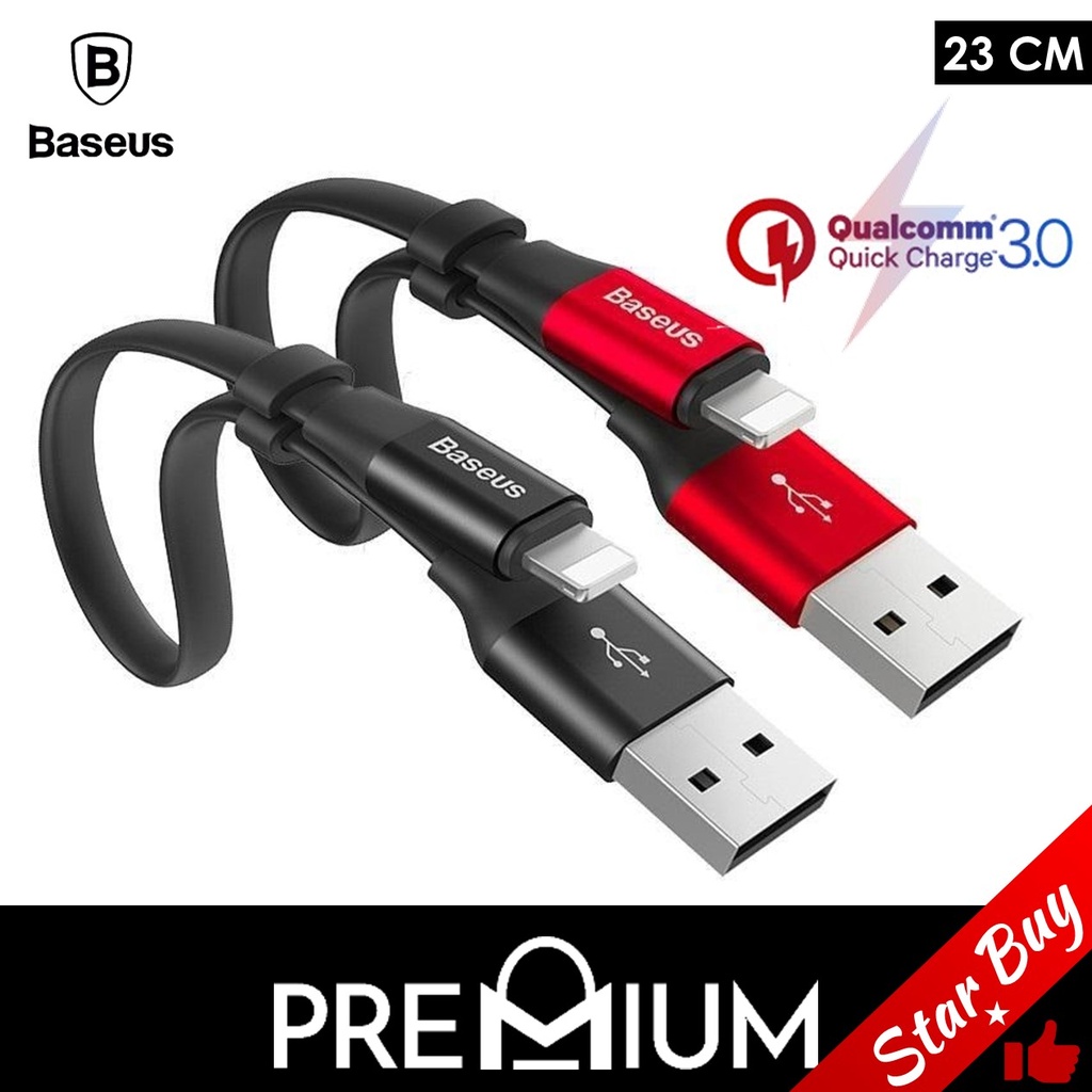 USB to iOS Nimble - CATMBJ - Baseus - 0.23M - Black