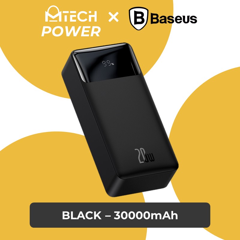 [DSC] Baseus Bipow Digital Display Power bank 30000mAh 20W - PPDML-N01 - Baseus - 30000mAh - Black