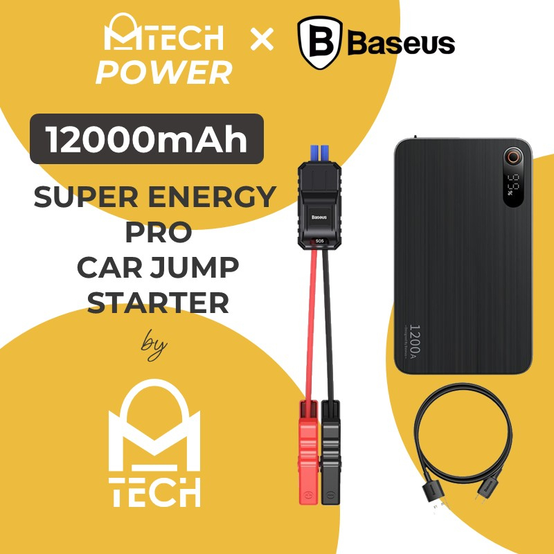 Super Energy Pro+ 1200A Car Jump Starter - BS-CH004-2 - Baseus - 12000mAh - Black