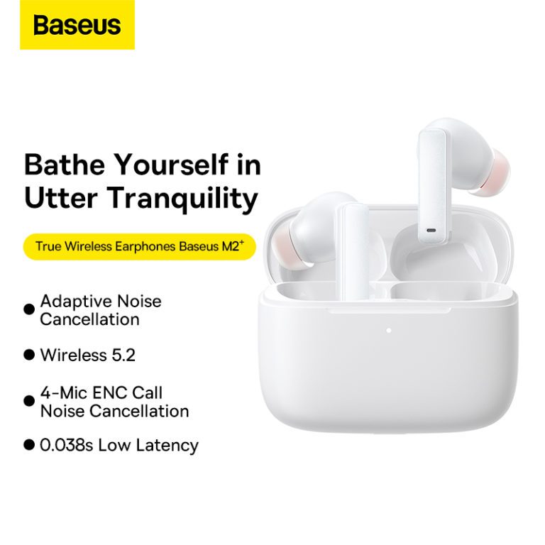 [EOL][DSC] True Wireless Earphones - Bowie M2+ - Baseus - White