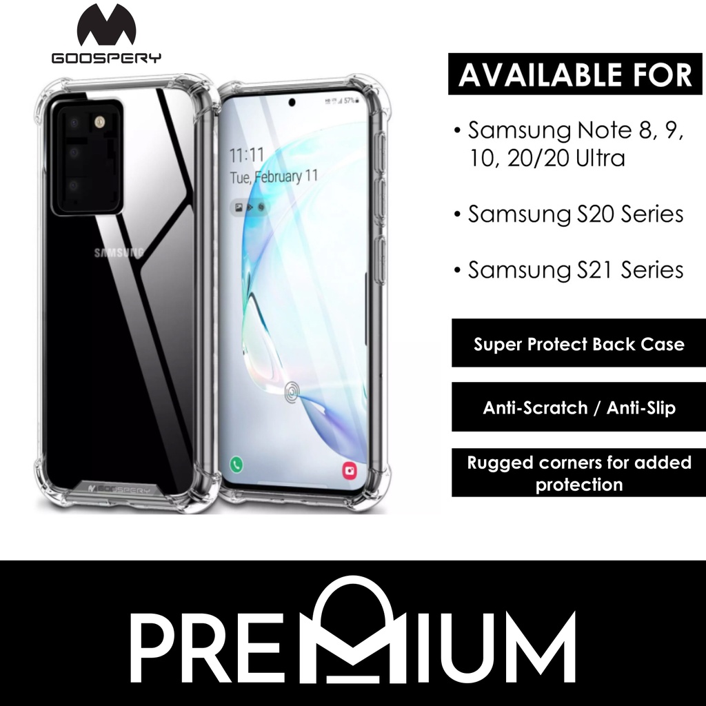 [EOL][DSC] Samsung Galaxy S20 Super Protect Case - Goospery - Clear