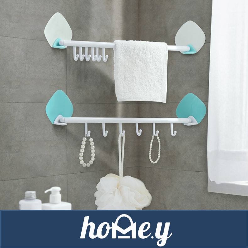 [EOL][DSC] Wall Mounted Row of Hooks - HDC2026 - HEDO - Blue