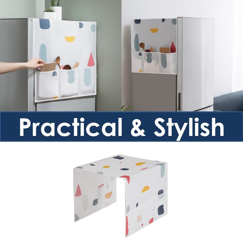 [DSC] Fridge Cover with Pockets - HDA6015 - HEDO - White