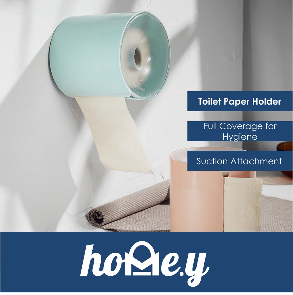 Toilet Paper Holder with Cover - LS190510 - HEDO - White