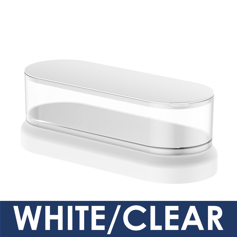 Clear Body Ultrasonic Cleaner - Battery Operated - QX025 - Homey - White