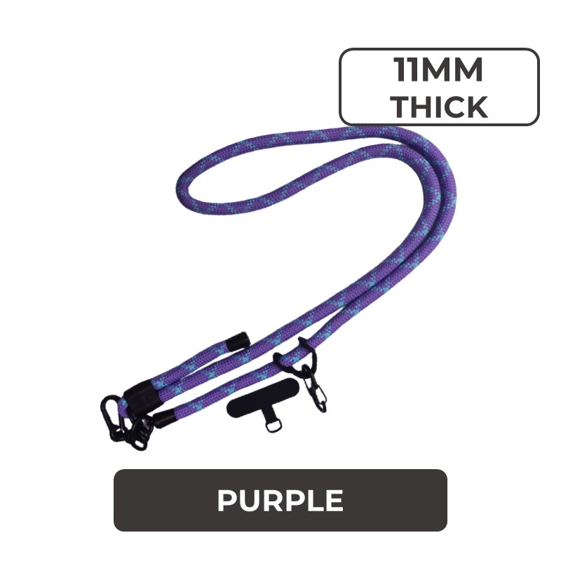 [EOL][DSC] Universal Series - Crossbody Adjustable Strap With Thin Tag (11mm) - MTech - Purple #202