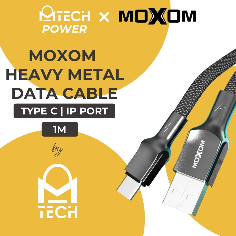 [DSC] USB to iOS Heavy Metal Data Cable - MX-CB75 - MOXOM - 1M - Red