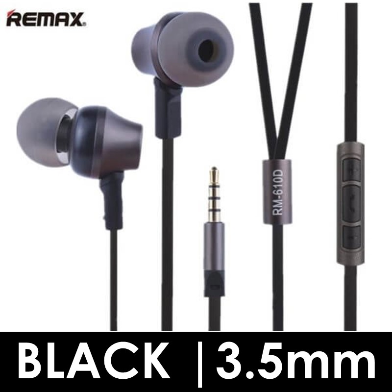 Wired Earphone - RM-610D - REMAX - Black