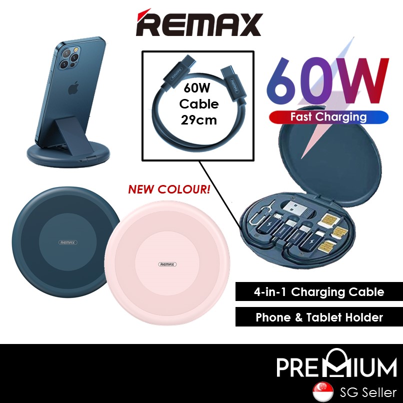 Wanbo Series 60W Fast Charging Cable Set - RC-190 - REMAX - Pink