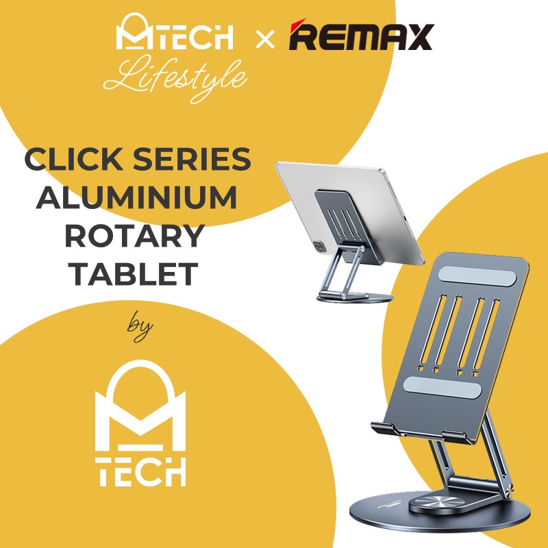 Click Series Aluminum Rotary Tablet Holder - RM-C11 - REMAX - Grey