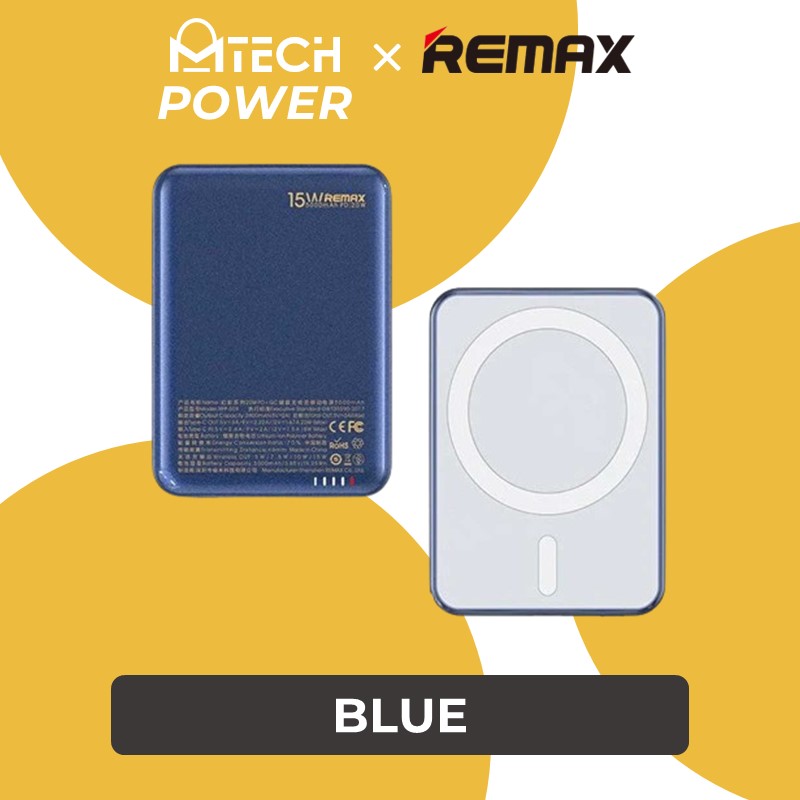 [EOL][DSC] Fantasy Series 20W PD+QC Magnetic Wireless Charging Power Bank - RPP-509 - REMAX - 5000mAh - Blue