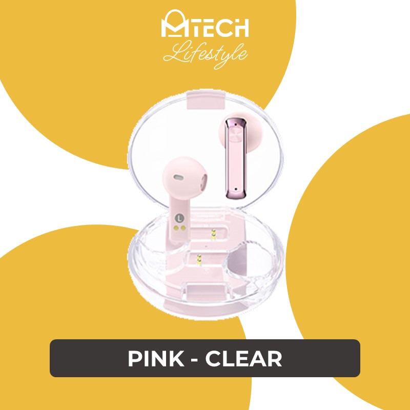 Linung Series Clear True Wireless Earbuds for Music & Call - ClearBuds C2 - REMAX - Pink