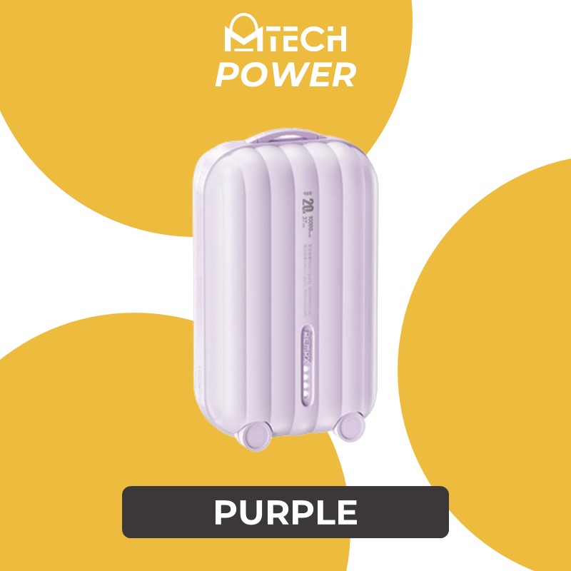 [EOL][DSC] Bagcase 20W PD+QC Fast Charging Power Bank - RPP-595 - REMAX - 10000mAh - Purple