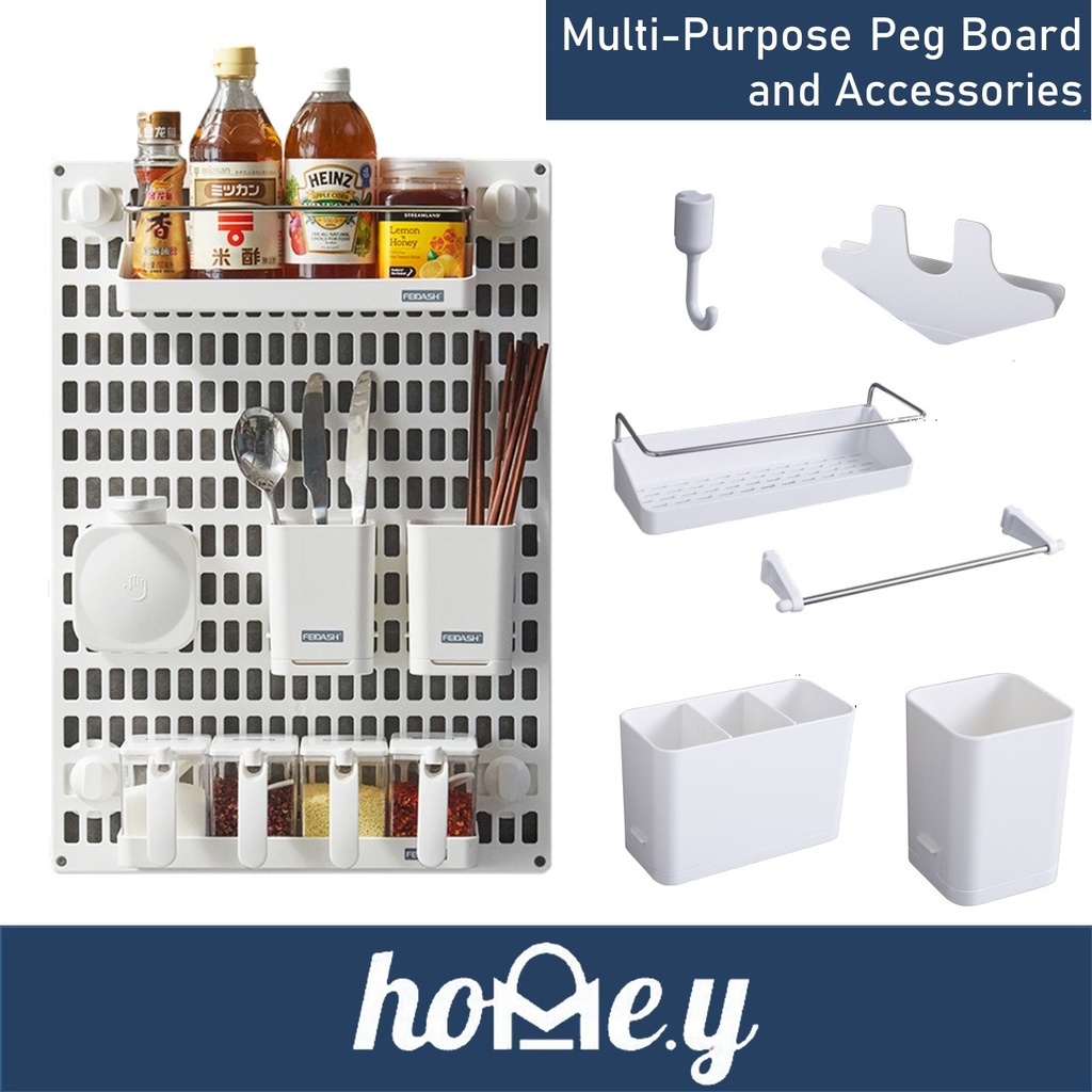 [DSC] Pegboard Accessories - Zone Storage Box - H2810 - Sunee - White