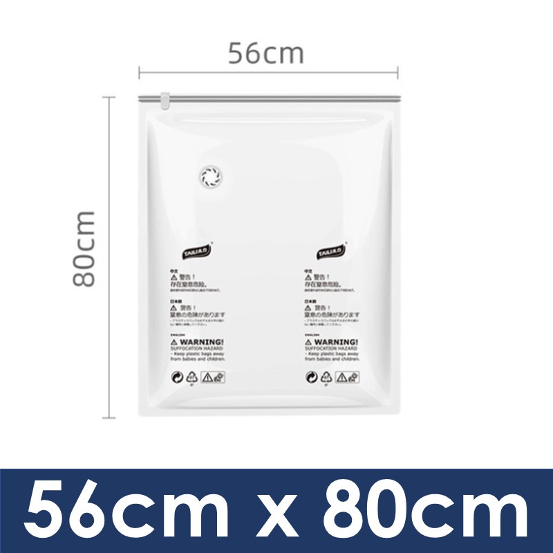 [EOL][DSC] Ziplock Bag No Suction Required - Taili - 56cm x 80cm - Clear