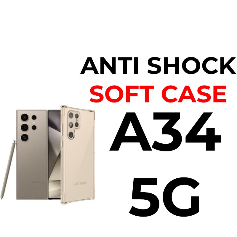 Samsung A34 5G Anti-Shock Tough Armour - OEM - Clear