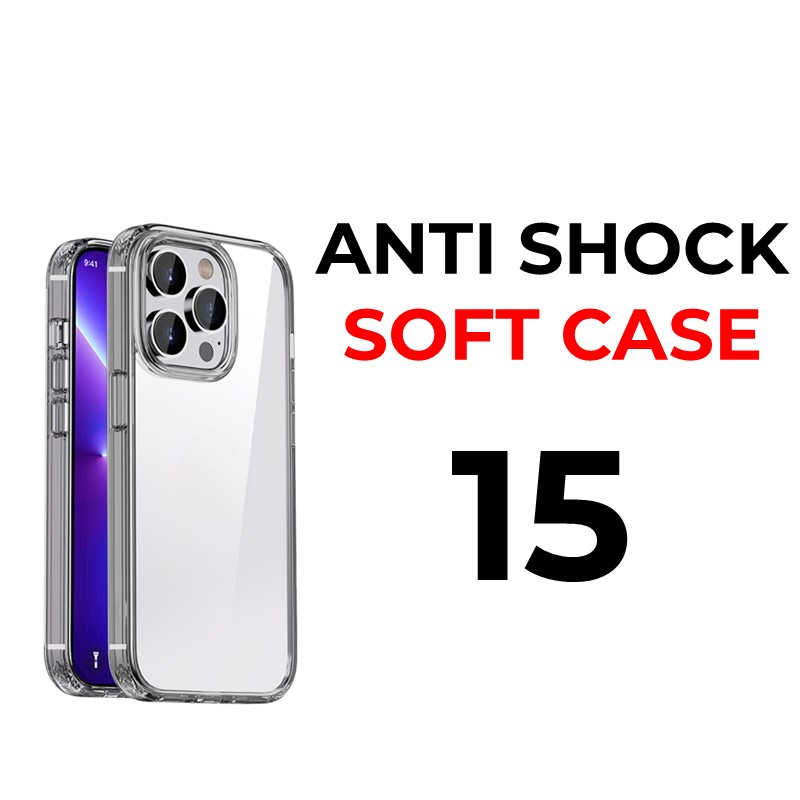 iPhone 15 6.1 in Anti-Shock Tough Armour - OEM - Clear