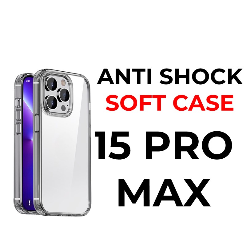 iPhone 15 Pro Max 6.7 in Anti-Shock Tough Armour - OEM - Clear
