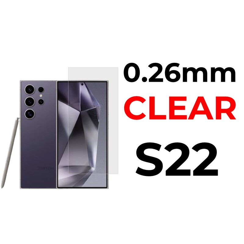 Samsung Galaxy S22 Tempered Glass  - 0.26mm - OEM - Clear - Clear