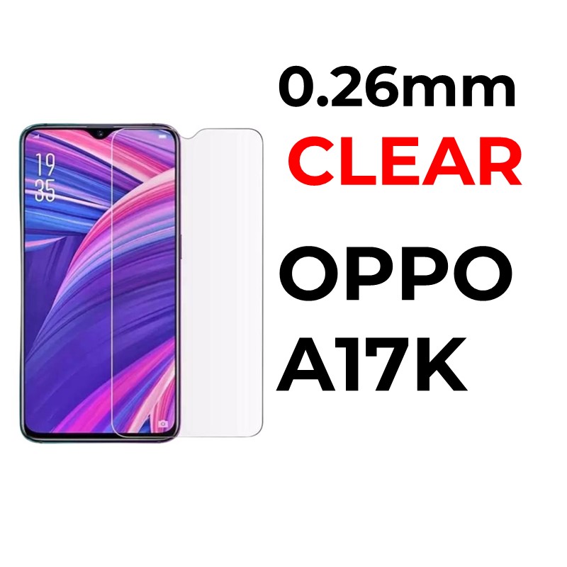 Oppo A17K/A17 Tempered Glass - 0.26mm - OEM - Clear
