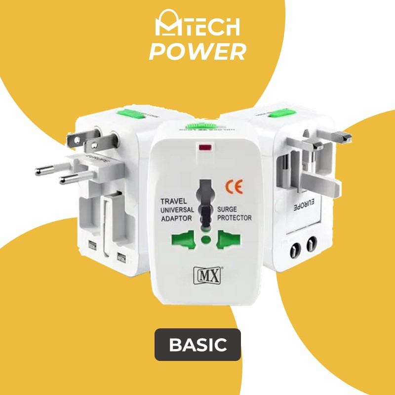 Universal Travel Adapter Plug ONLY - White