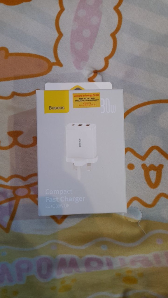 [EOL][DSC] Compact Fast Charger 2U + C 30W - Baseus - White
