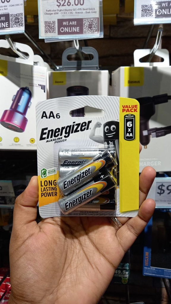 AA Battery (6 pcs set) - Energizer - Silver