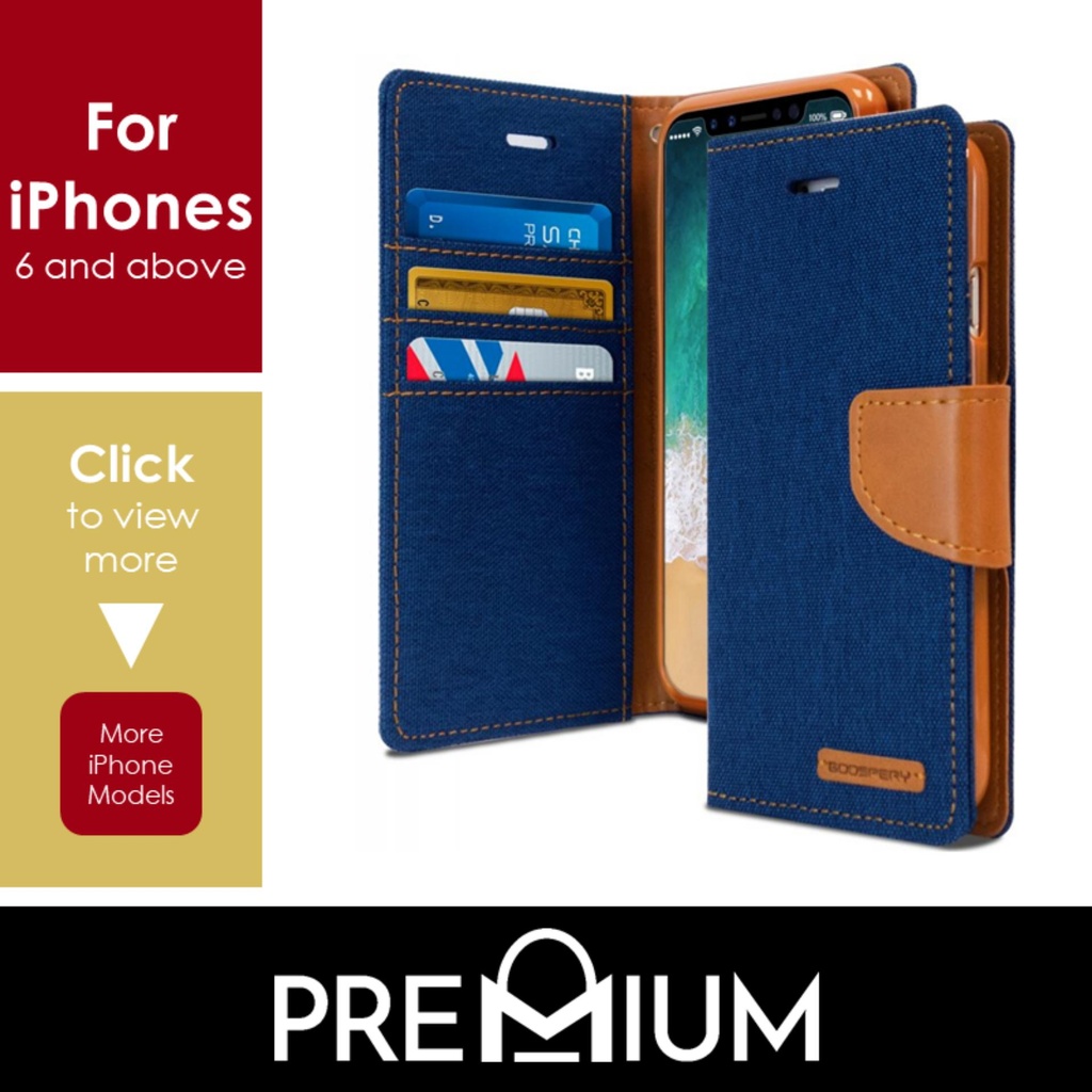 iPhone XR Canvas Diary - Goospery - Navy