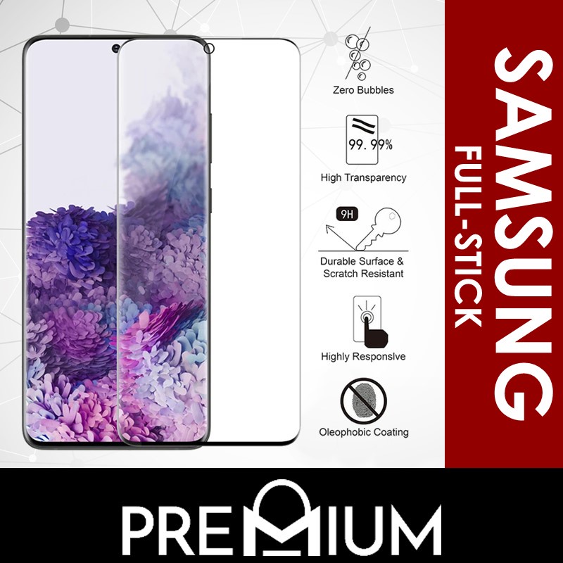 Samsung Galaxy S20 Ultra Full Glue Tempered Glass - OEM - Clear - Clear