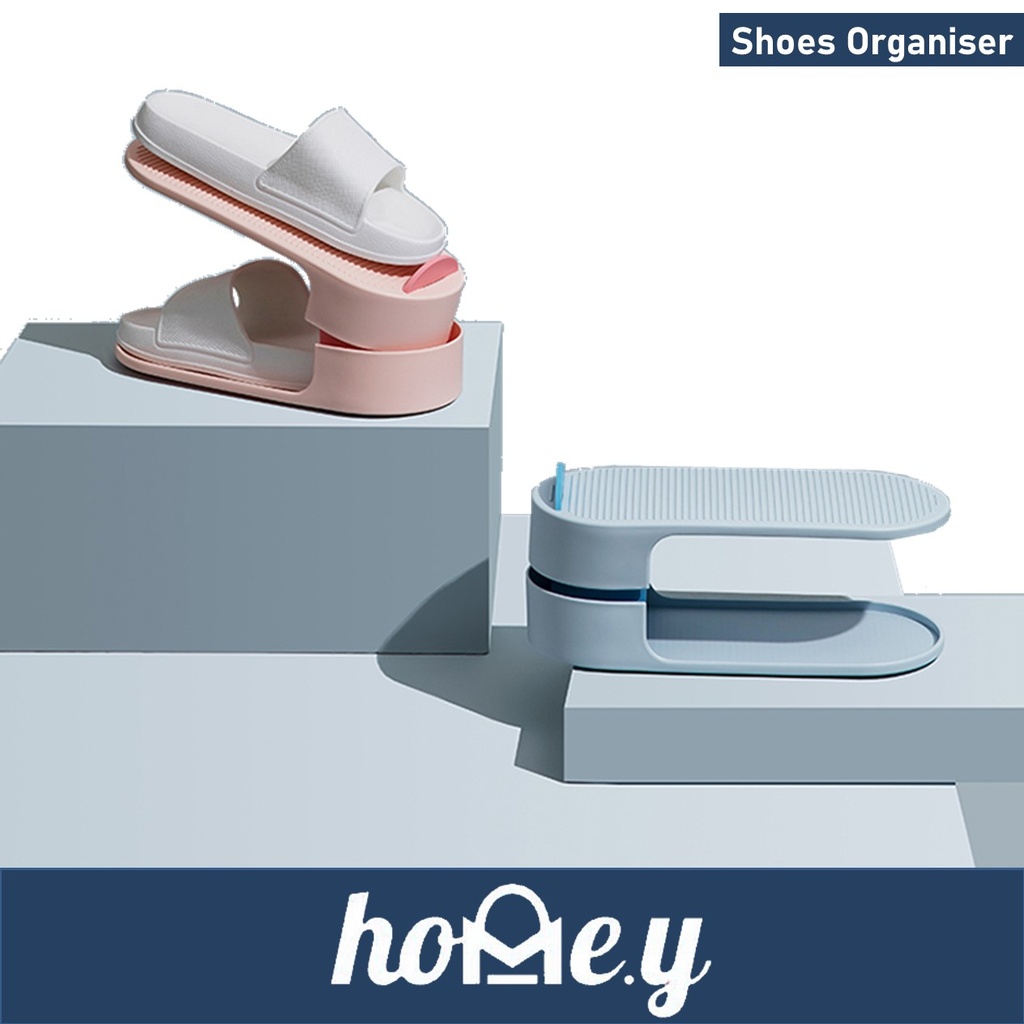 Shoe Organiser - Double Layer with Solid New Design - HEDO - Blue