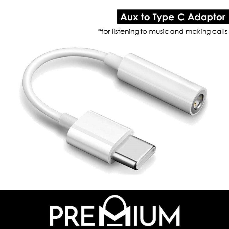 Type C to 3.5mm Jack Adapter - OEM - White