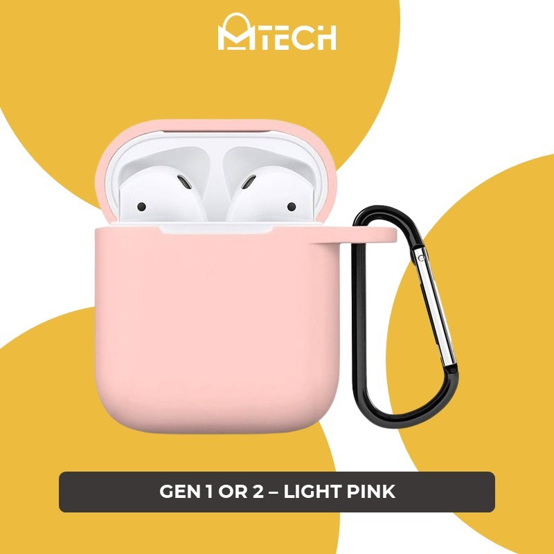 Airpods Gen 1/2 Silicone Case - OEM - Light Pink