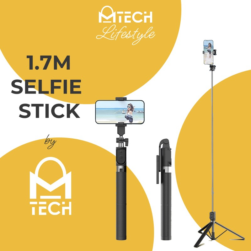 [EOL][DSC] Aluminium Selfie Stick - 1.7m - K36A - OEM - Black