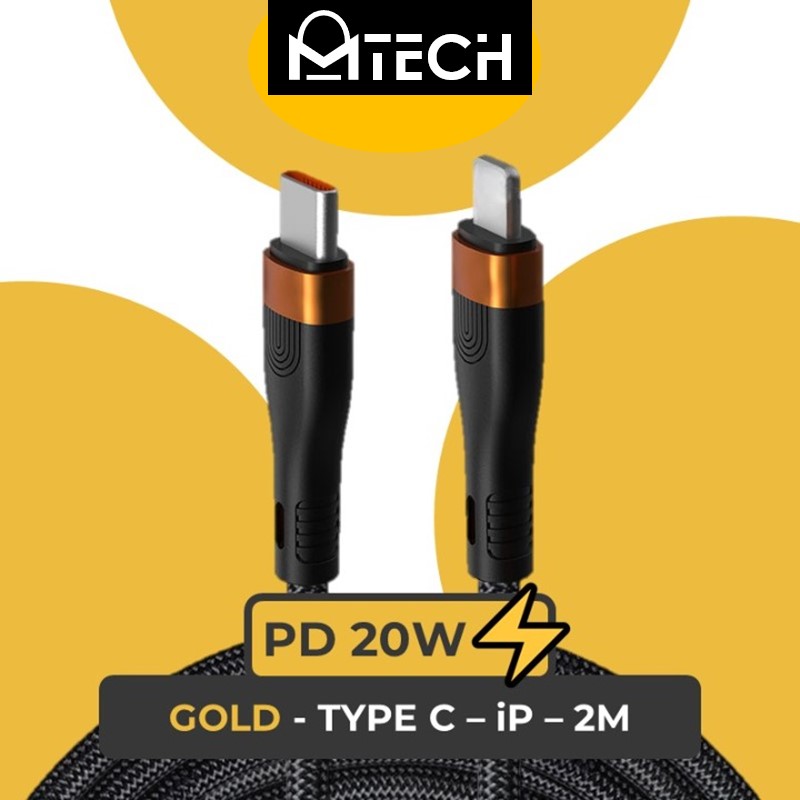 [DSC] Type C to iOS 20W SilkyFast Cable - OEM - 2M - Black Gold