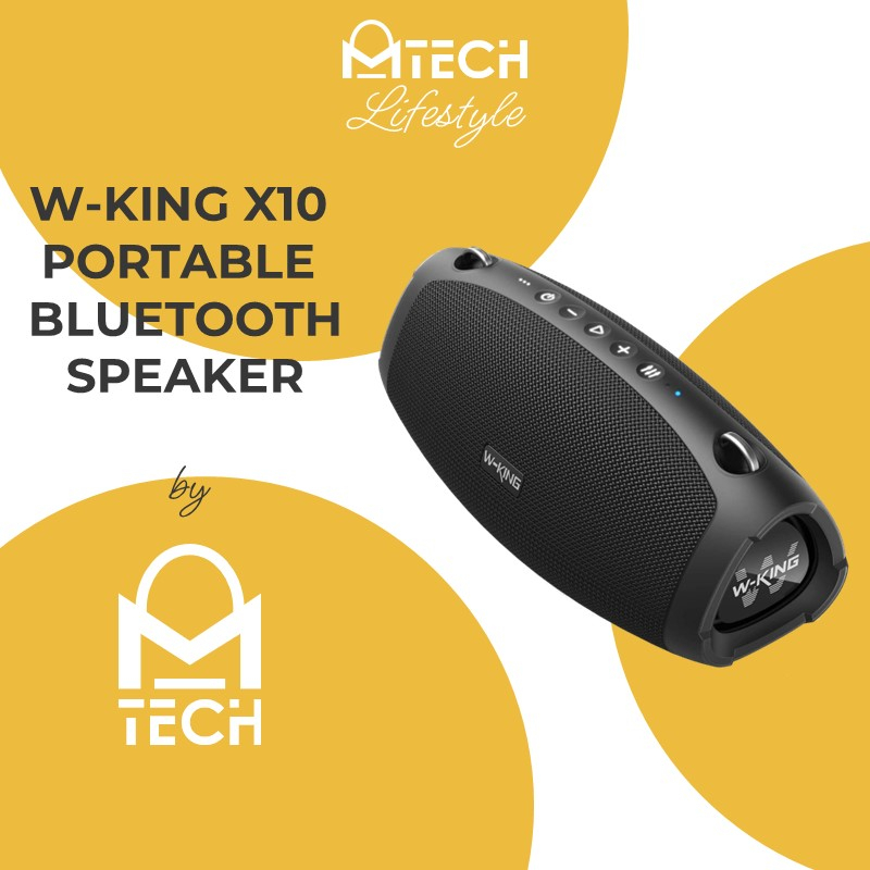 W-KING X10 Portable Bluetooth Speaker - OEM - Black