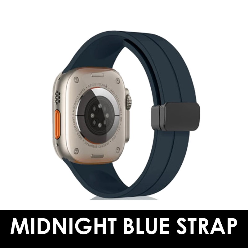 Apple watch silicone Magnetic Strap - easy adjustable length - 38/40/41mm - OEM - Midnight Blue