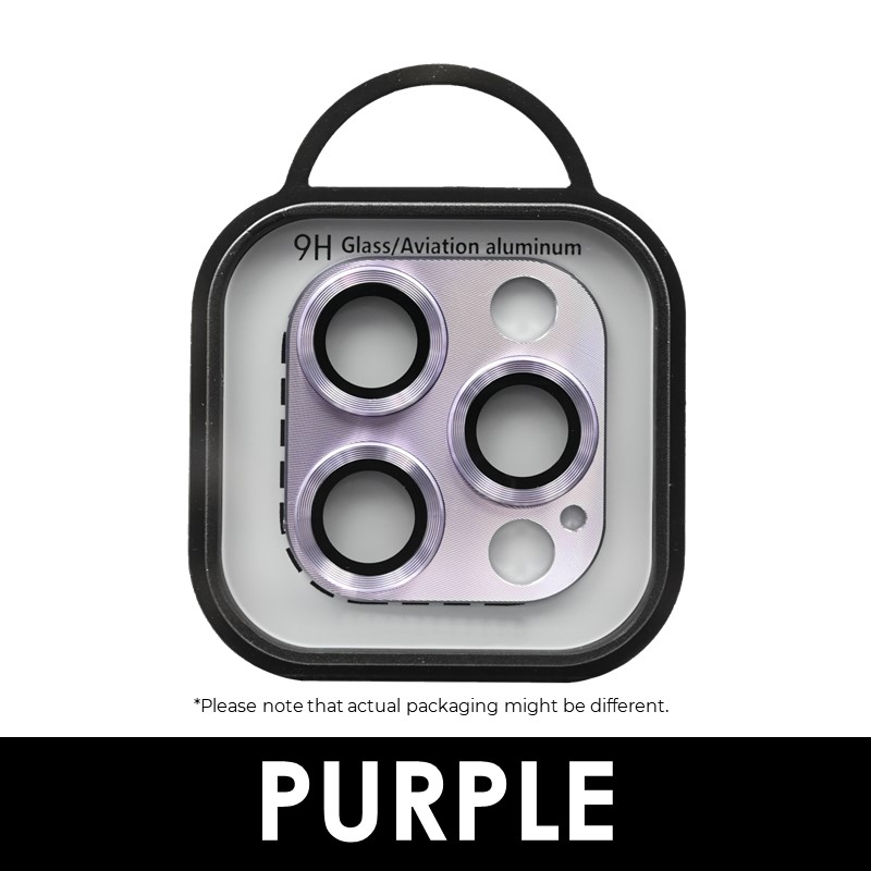 iPhone 16/15/14/PRO/PRO MAX - Metal Plated Camera Lens - OEM - Purple