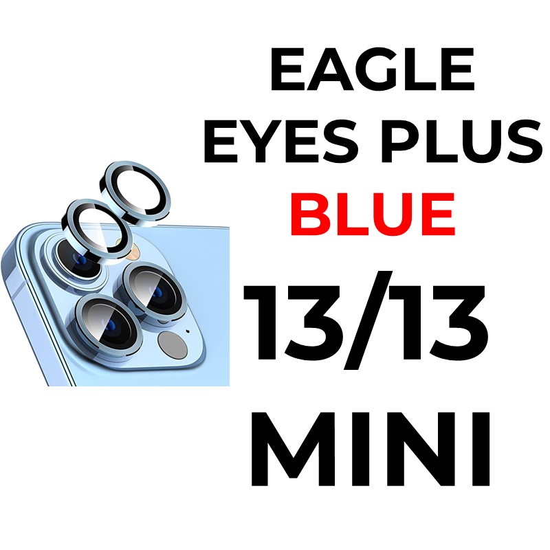 iPhone 13 or 13 Mini - 6.1 or 5.4 in Eagle Eyes Plus Camera Lens - OEM - Blue