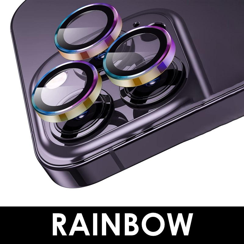 iPhone 15/15 Plus/14/14 Plus Eagle Eyes Plus Camera Lens - OEM - Rainbow