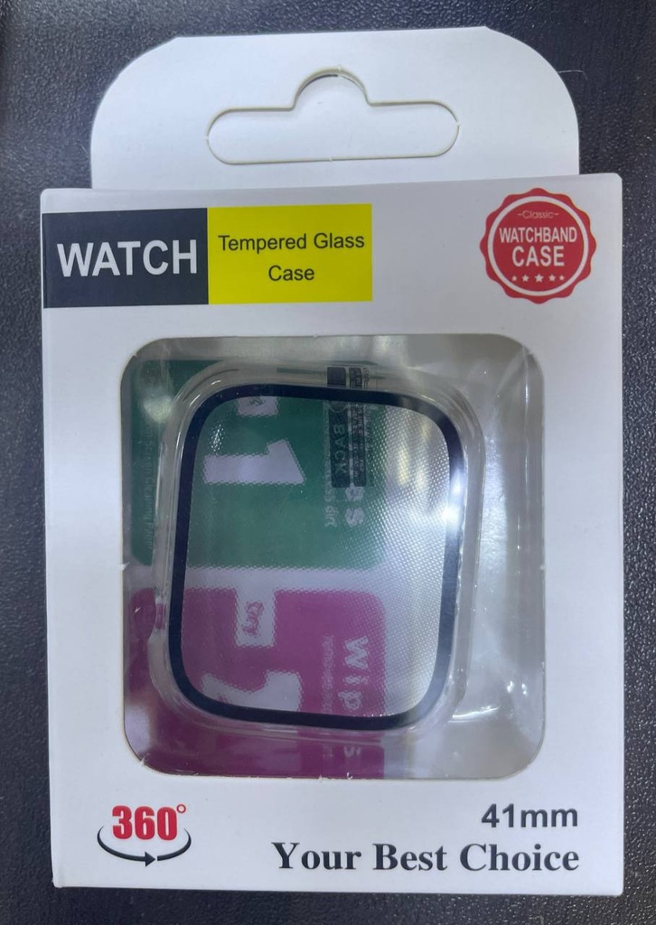 Watch Series 8 or 7 Ultra Protective Case - OEM - 41mm - Clear / Black