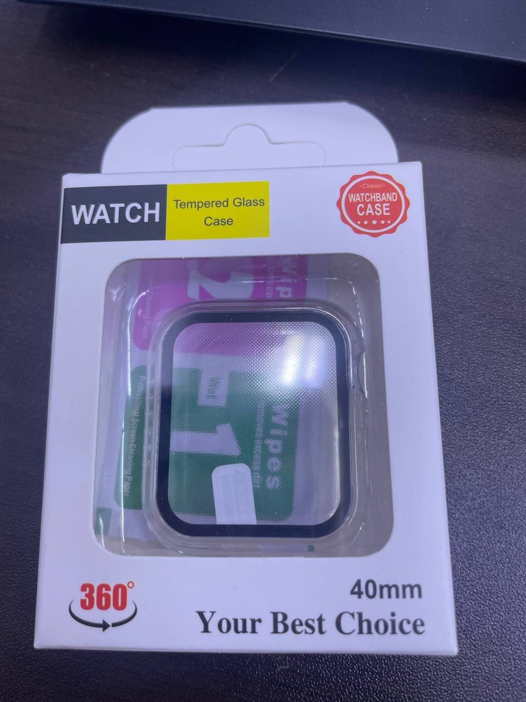 Watch Series 8 or 7 Ultra Protective Case - OEM - 45mm - Clear / Black