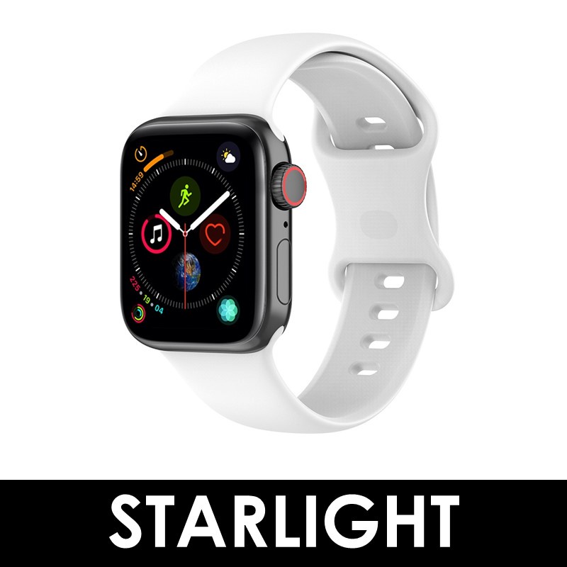 Apple iWatch Silicon Strap - 42/44/45/49mm - OEM - Starlight