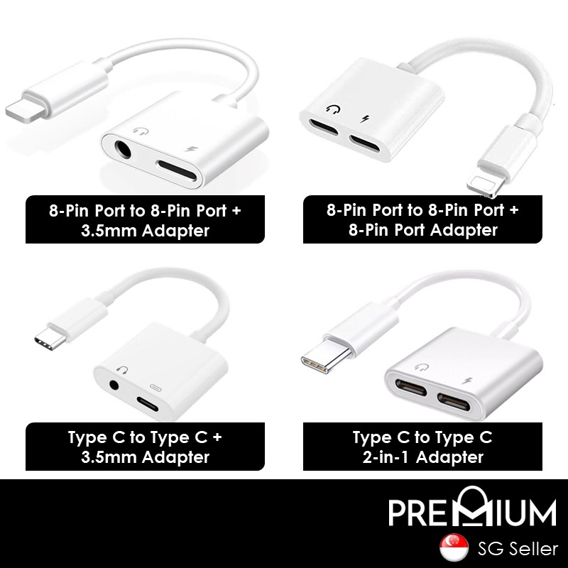 [DSC] IOS To IOS + 3.5mm - OEM - White