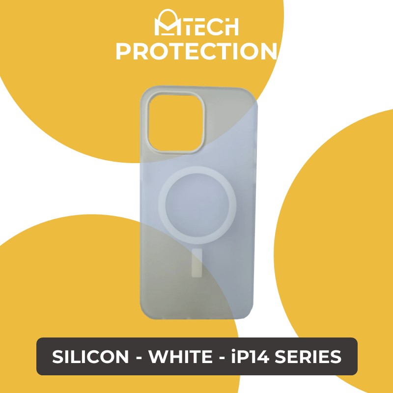 iPhone 14 / 13 Magnetic Silicon Case - OEM - White