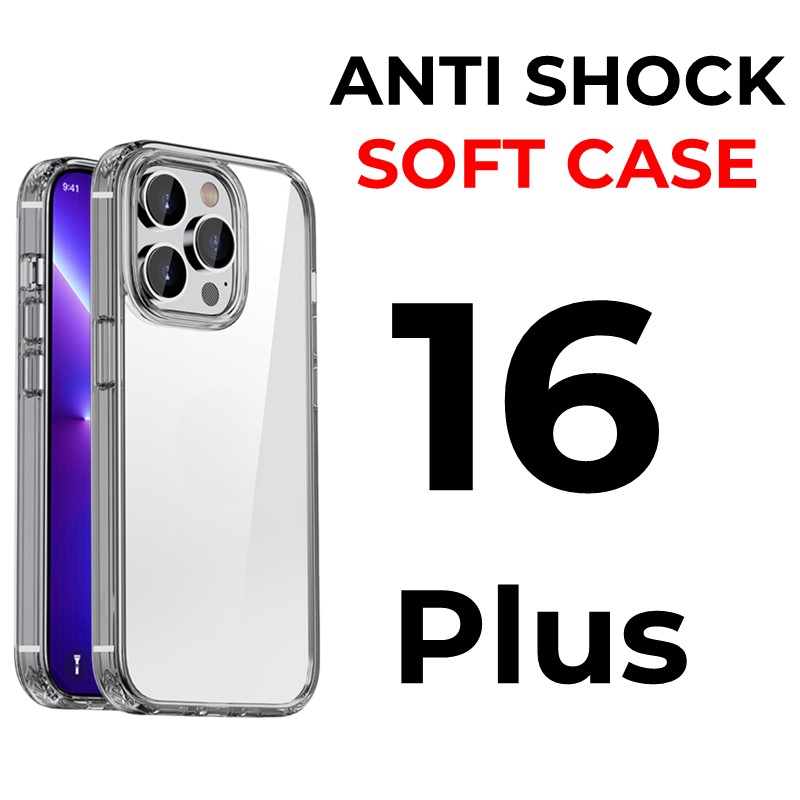 iPhone 16 Plus 6.7 in - Anti-Shock Tough Armour - OEM - Clear
