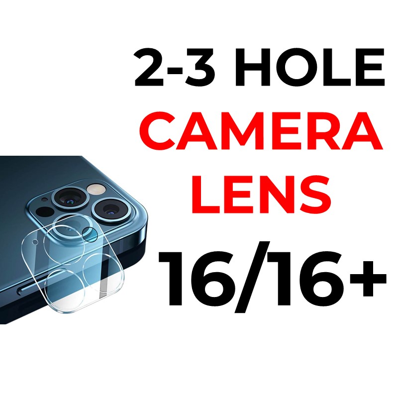 iPhone 16 or 16 Plus - Camera Lens Tempered Glass Protector