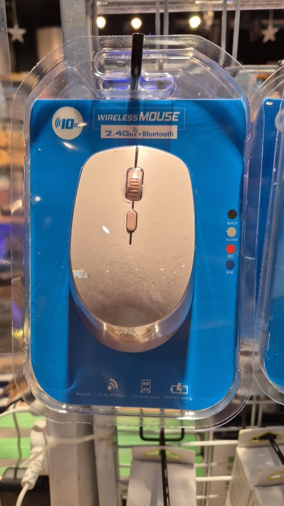 2.4G Wireless Bluetooth Mouse - RF-6927 - MTech - Pink