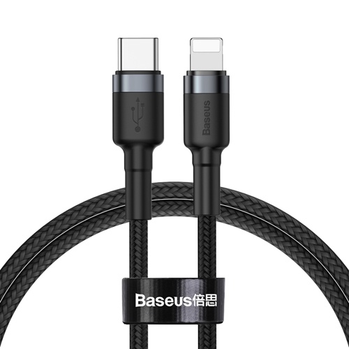 [BAS010200L10XBLK] Type C to iOS Cafule Cable - CALKF - Baseus - 1M - Black