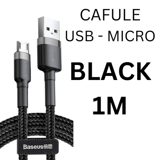 [BAS010205L10XBLK] USB to Micro Cafule Cable - CALKF - Baseus - 1M - Black