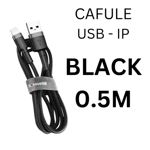 [BAS010366L07XBLK] USB to iOS Cafule Cable - CALKF - Baseus - 0.5M - Black